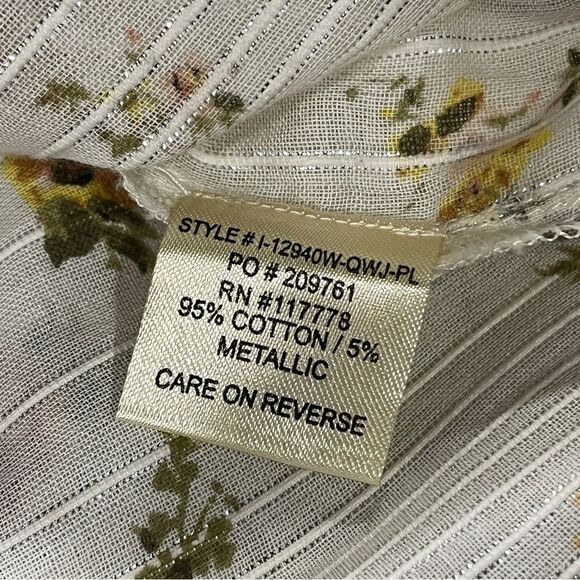 Lovestitch floral long sleeve oversized blouse size M Medium - Picture 13 of 15